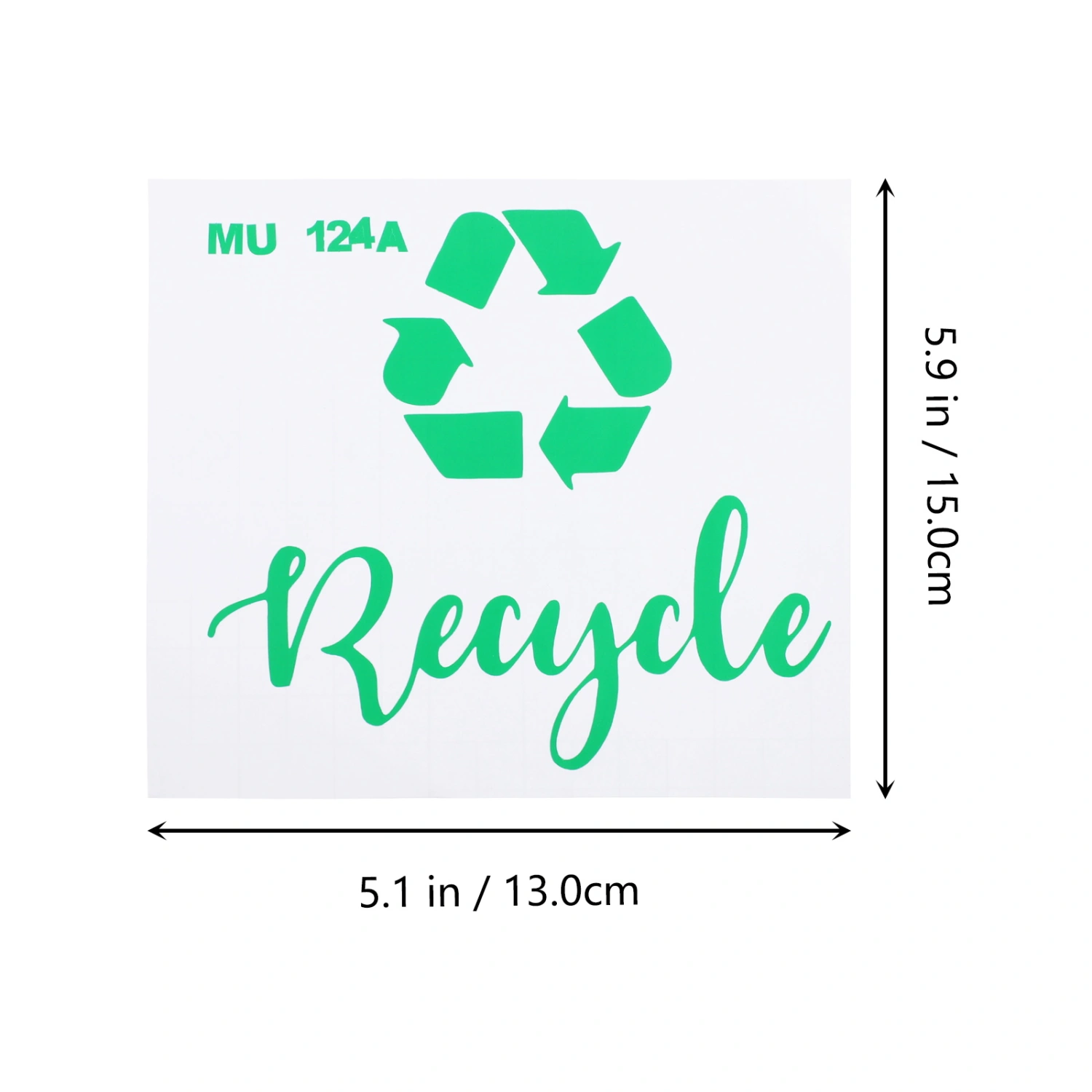 1pc Trash Sorting Label Sticker Trash Recycling Sticker Adhesive Trash Can Label
