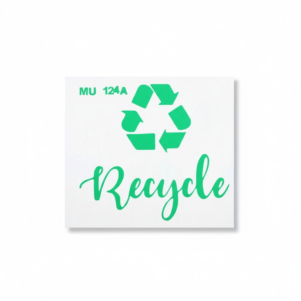 1pc Trash Sorting Label Sticker Trash Recycling Sticker Adhesive Trash Can Label