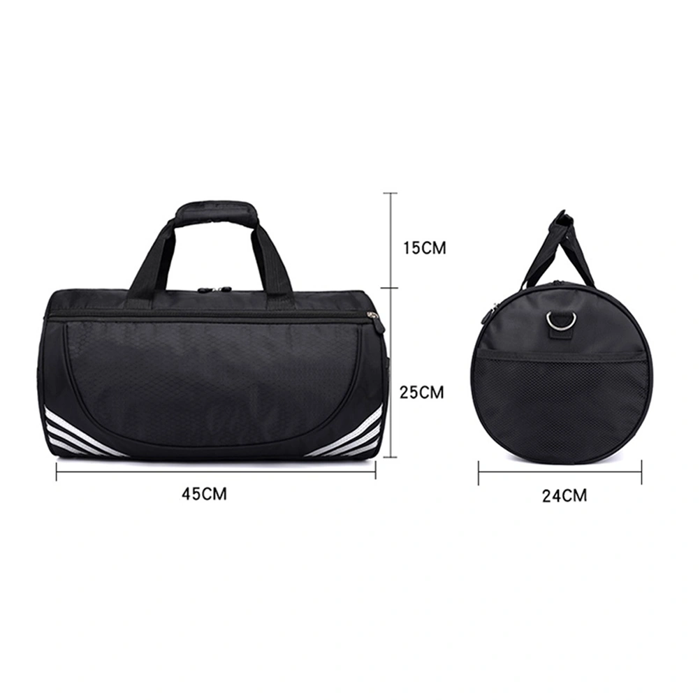 Travel Duffel Bag Sports Gym Fitness Bag Large Capacity Lightweight Travel Luggage Bag (Silver)