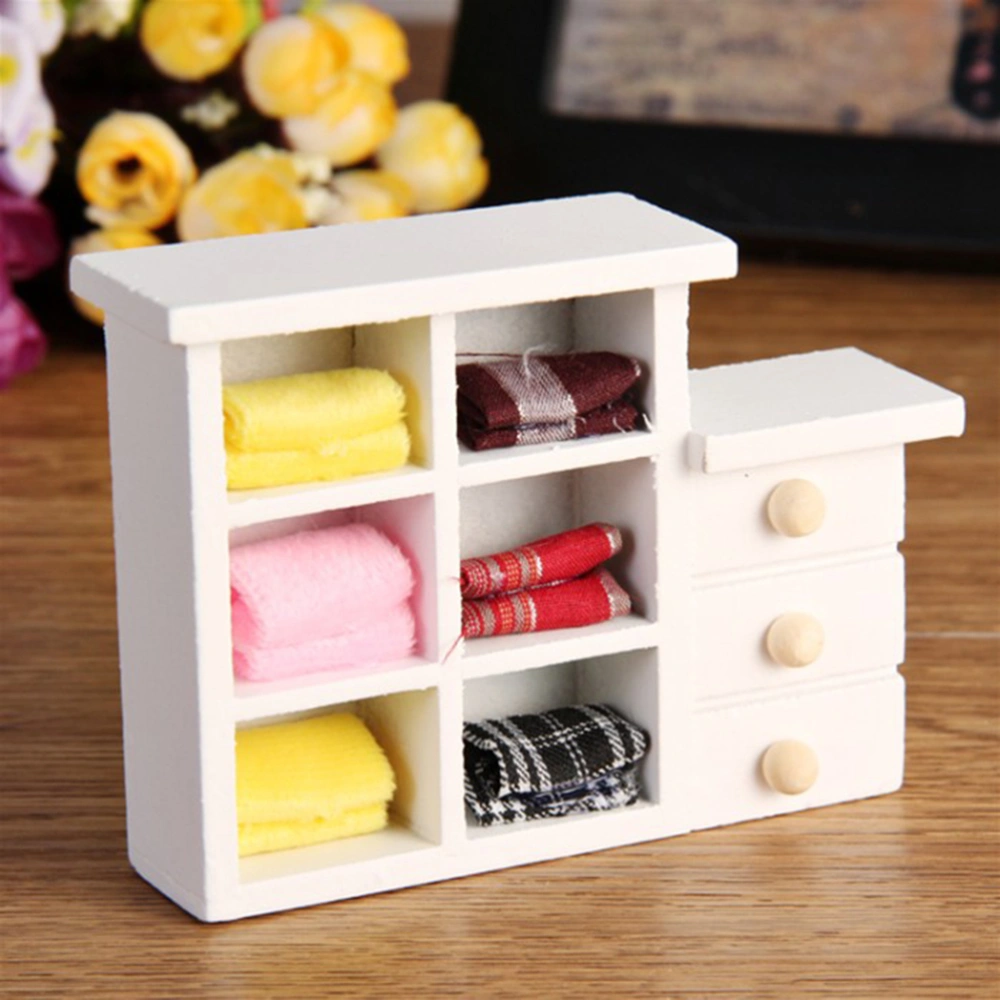 Simulated Small Cabinet Toys Artificial Micro Decors Layout Props Wooden Ornaments for Doll House Furniture World Supplies