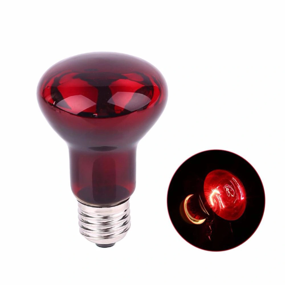 3Pc E27 220-240V Heating Lamp Light Heating Emitter Lamp for Lizard Aquarium Snake Pet (Red)