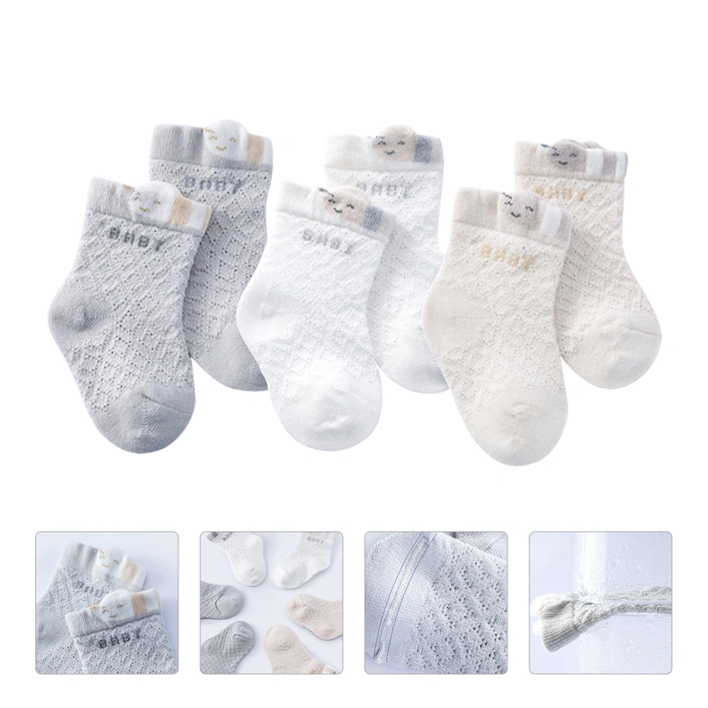 3 Pairs Children Stockings Cotton Socks Winter Socks Warm Footwear