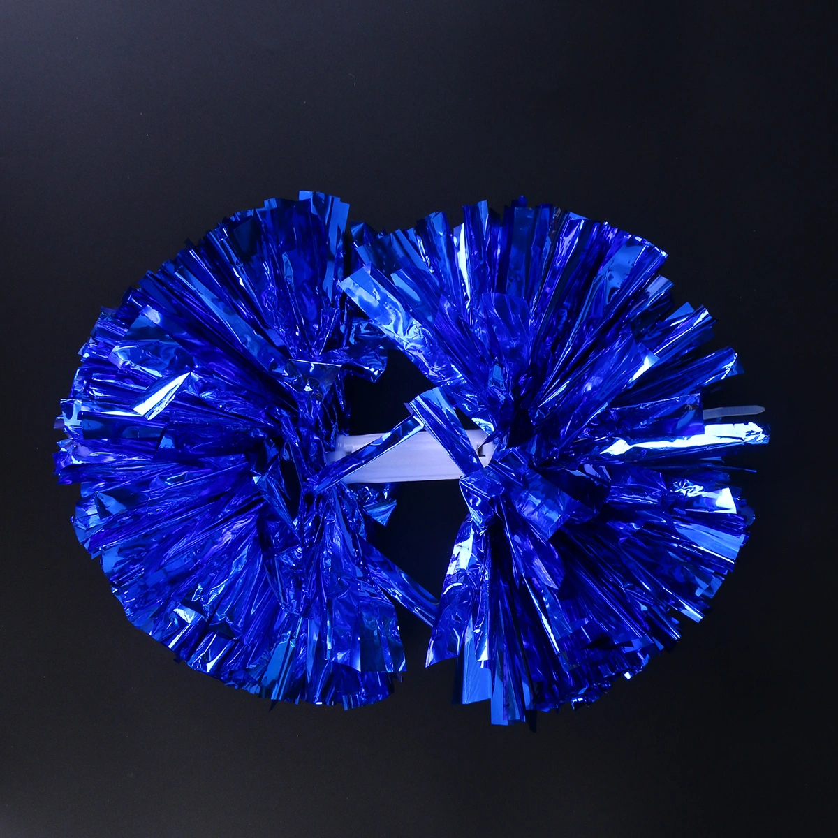 Small Cheerleader Pompoms Ball Dance Party Fancy Dress Sports Pompoms for Football Basketball Match (Blue)