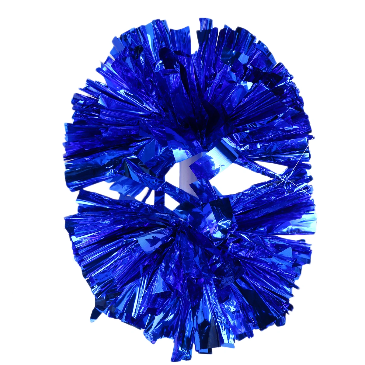 Small Cheerleader Pompoms Ball Dance Party Fancy Dress Sports Pompoms for Football Basketball Match (Blue)