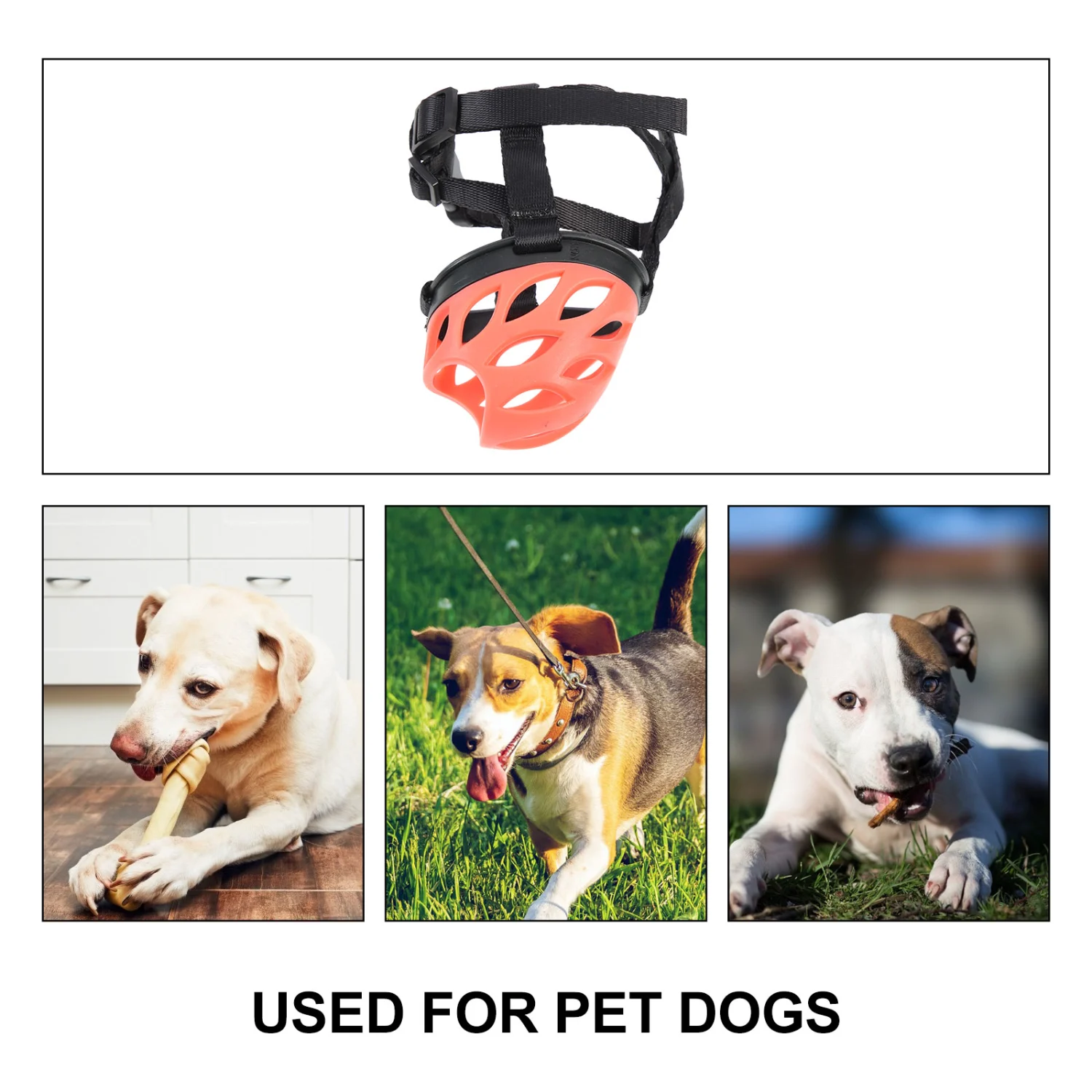 Breathable Dog Muzzle Hollow-out Dog Muzzle Portable Dog Basket Muzzle Anti-barking Muzzle