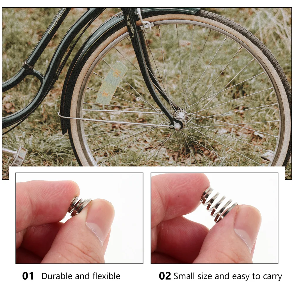 10pcs Bike Wheel Skewer Springs Quick Release Stainless Steel Springs for MTB