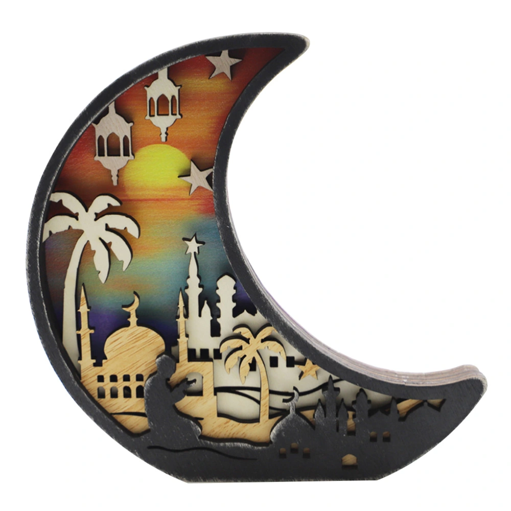 Muslim Festival Ornament Moon Modeling Ornament Ramadan Themed Room Adornment