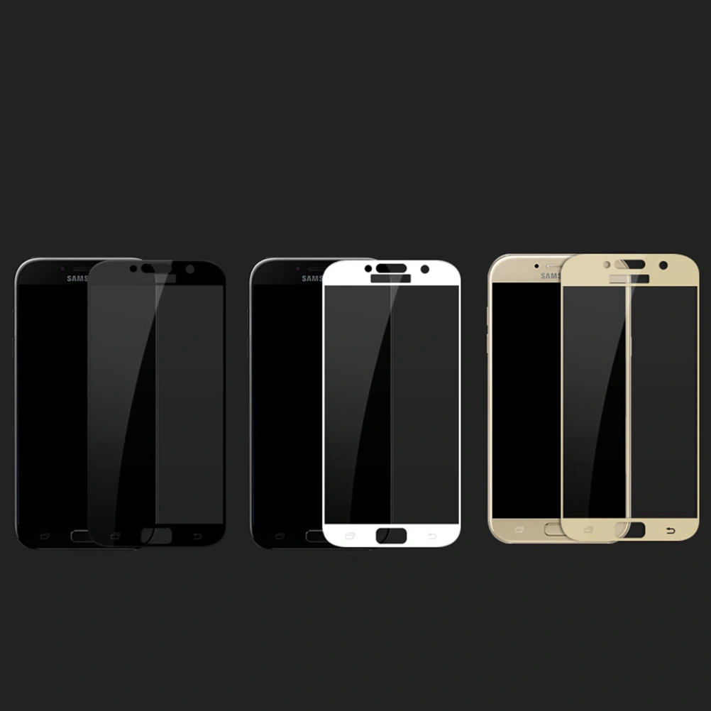 Full Coverage Ultra-Clear Anti-Scratch Tempered Glass Screen Protector for Galaxy A5 (2017) A520F (Gold)