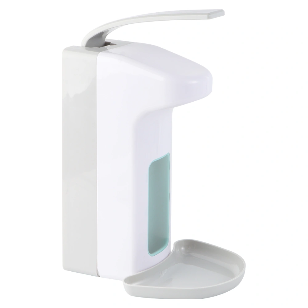 1PC 1000ML Manual Liquid Soap Dispenser Large Capacity Hand Sanitizing Machine Wall Mounted Elbow Pressing Soap Dispenser Modern Hanging Container for Hotel Hospital Use