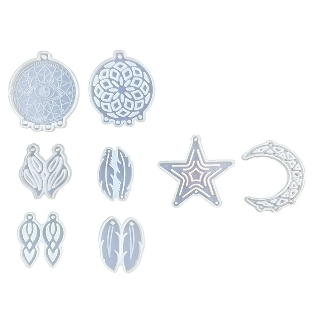8 Pcs Dream Catcher Molds Dream Catcher Making Molds DIY Crystal Epoxy Molds