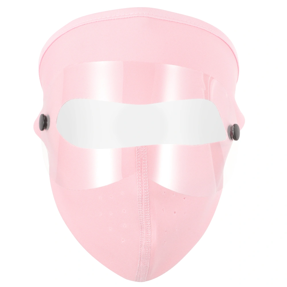 Creative Mouth Mask Summer Thin Sunscreen Ice Silk Breathable Washable Shading Face Mask (Pink Free Size)