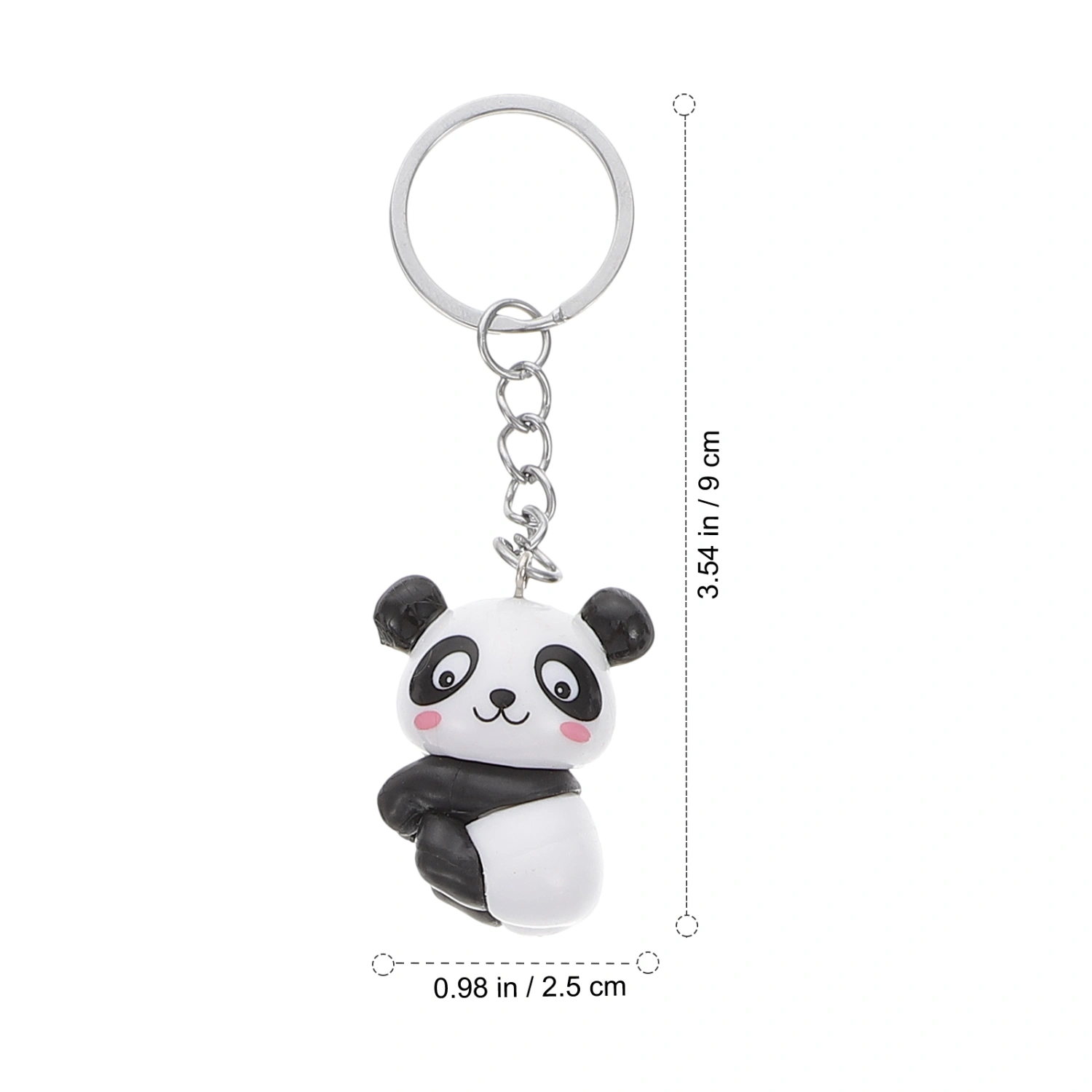 8pcs Panda Keychain Funny Keychain Key Ring Holder Adorable Key Accessories