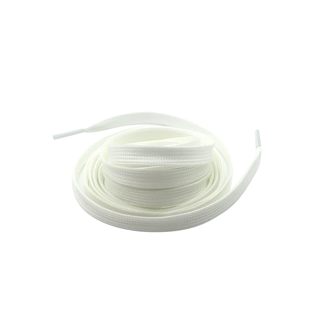 1 Pairs Sports Luminous Shoelace Glow In The Dark Night Color Fluorescent Shoelace Athletic Flat Shoe Laces (White)