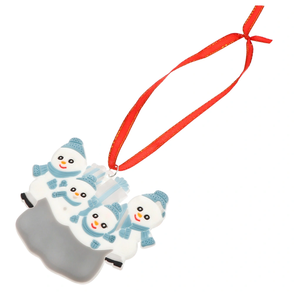 1pc Lovely Snowman Hanging Ornament Delicate Christmas Snowman Pendant