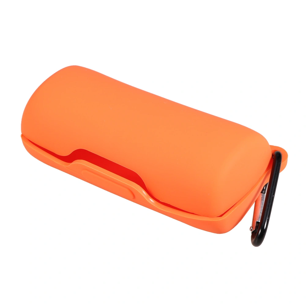 Silicone Wireless Headset Box Scratch Resistant Shockproof Earphone Protective Case Compatible for SoundSport Free (Orange)