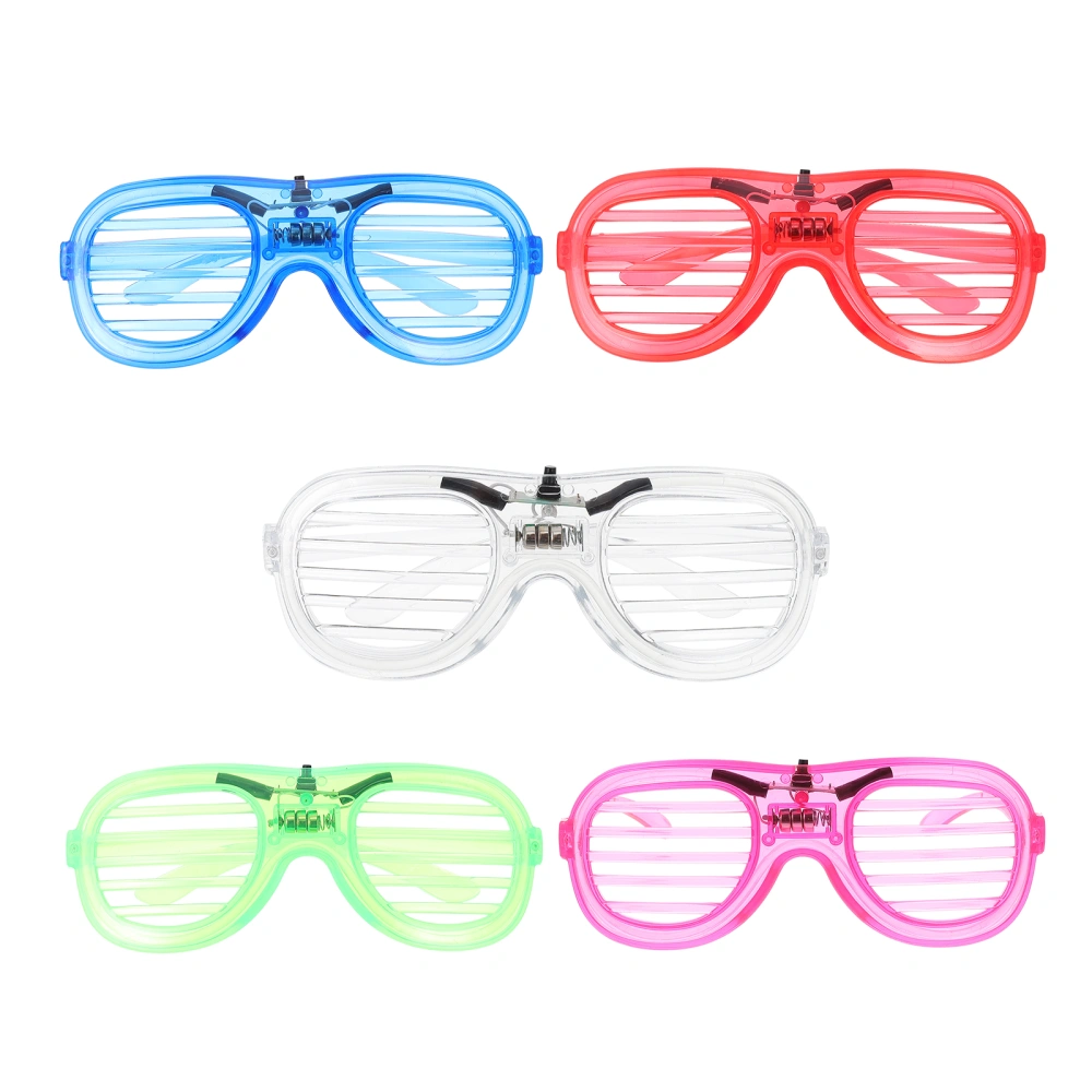 5Pcs Concert LED Glasses Luminous LED Glasses Nightclub Dancing Eyeglasses