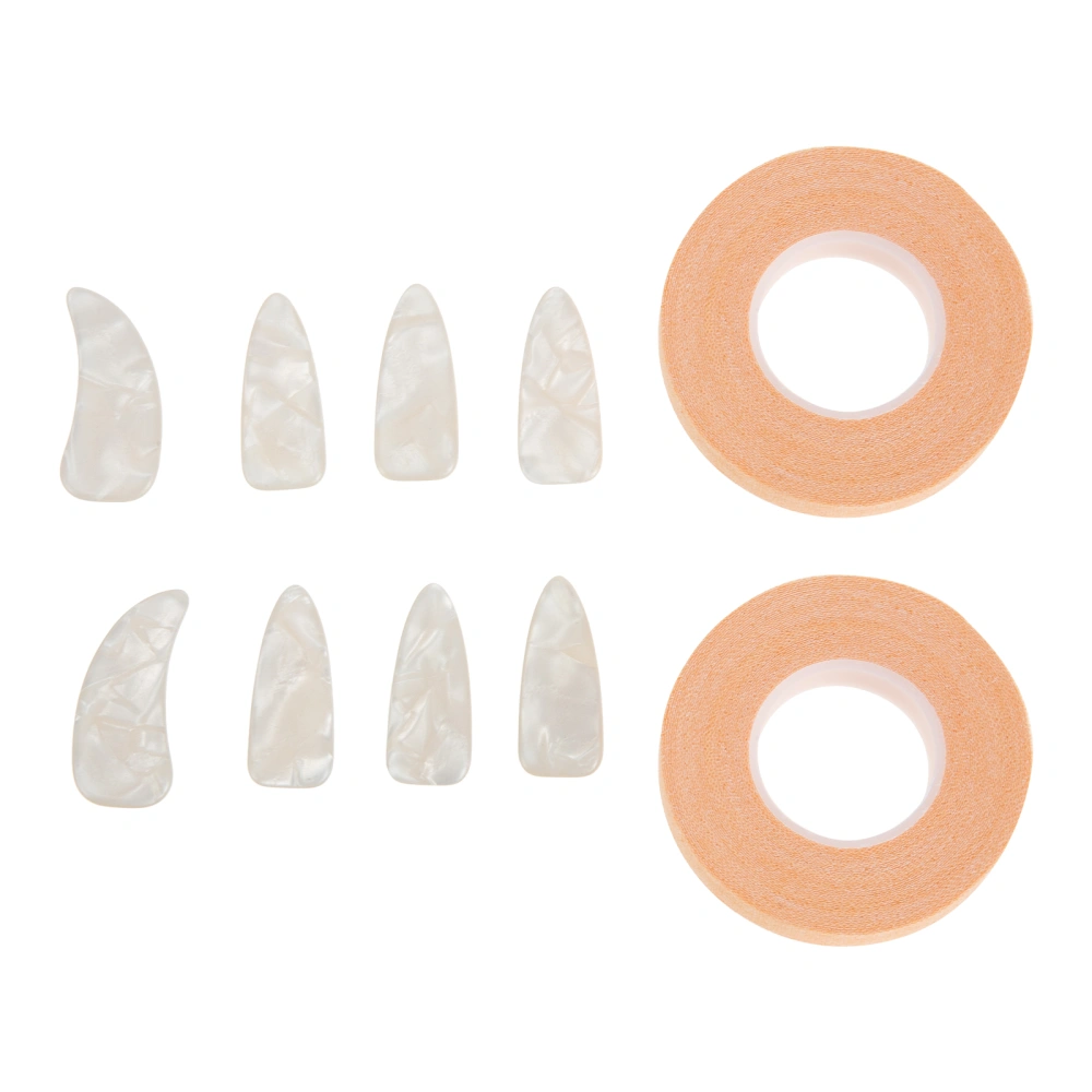 1 Set Celluloid Guzheng Nail Protectors Playing Guzheng Fake Nail Tapes