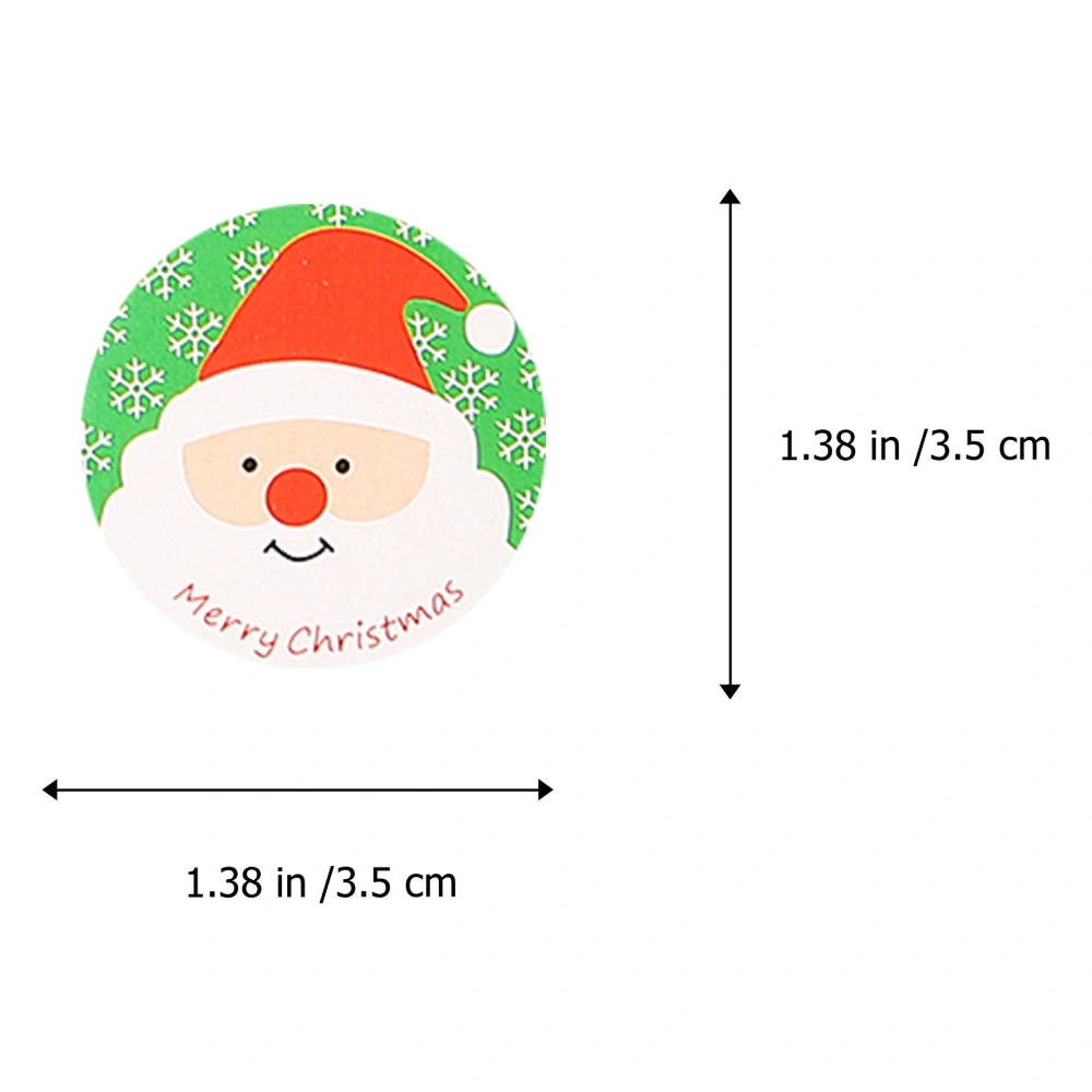 20 Sheets Santa Claus Sticker Sealing Stickers Lovely Decals Baking Bag Sticker