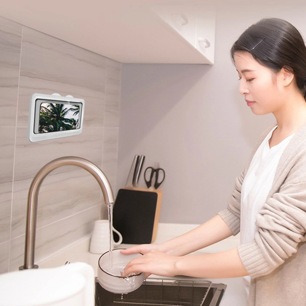 Shower Phone Holder Bathroom Waterproof Phone Stand Wall Amount Phone Holder