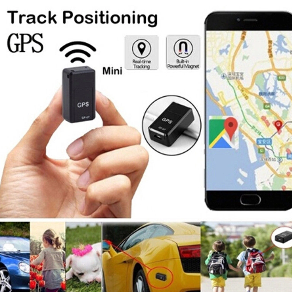 2pcs Mini Magnetic GPS Locator Car High Magnetism Non-installation GPS Tracking Locator Anti-lost Anti-theft Device Locator (Black)