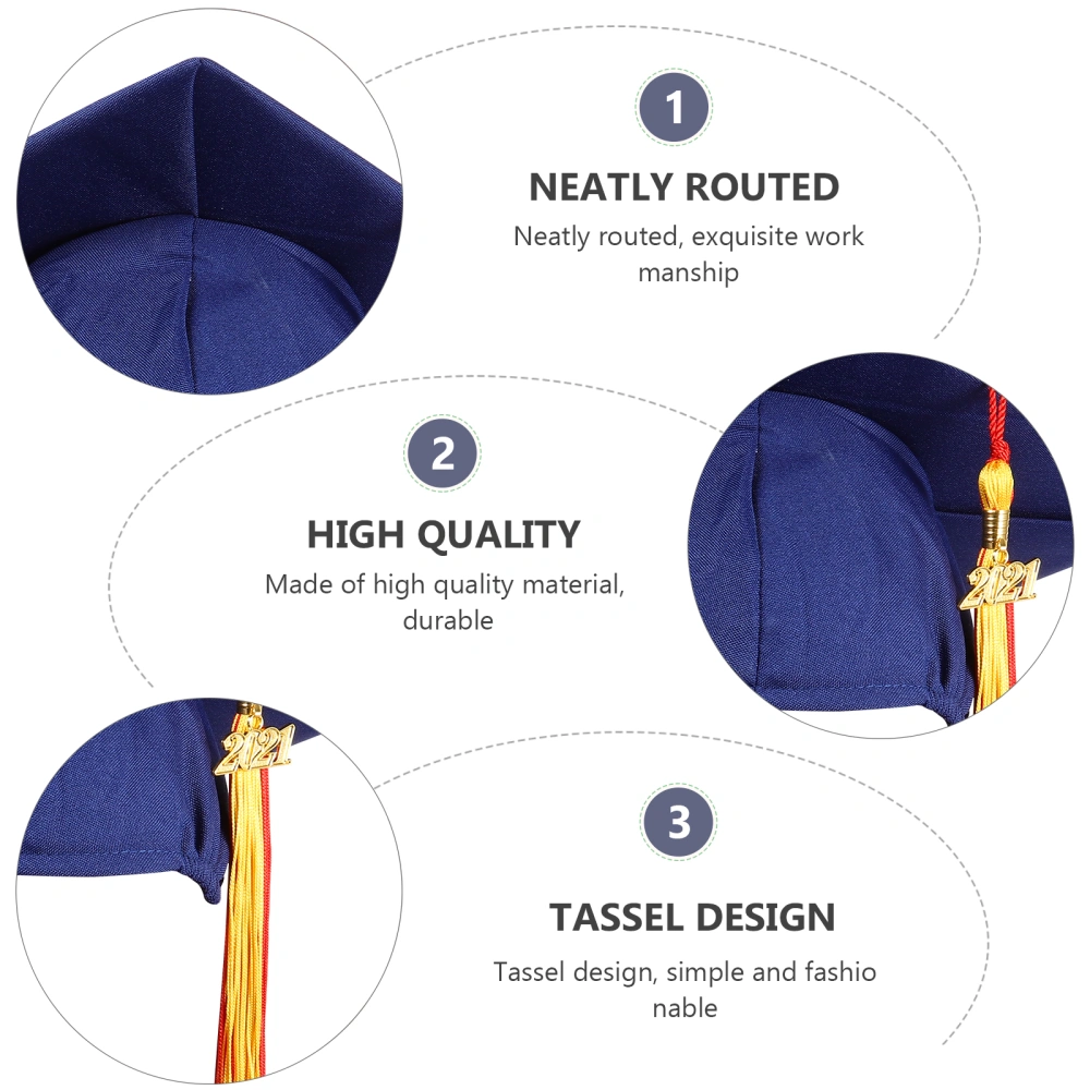 1pc Graduation with 2021 Tassel Trencher for High School and Bachelor