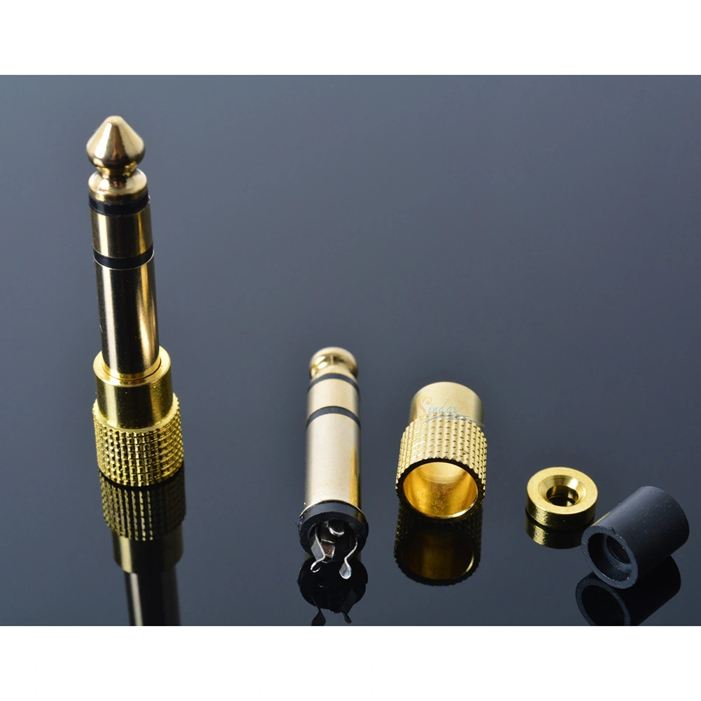 2pcs 6.5mm Male to 3.5mm Female Audio Adapter for Microphone