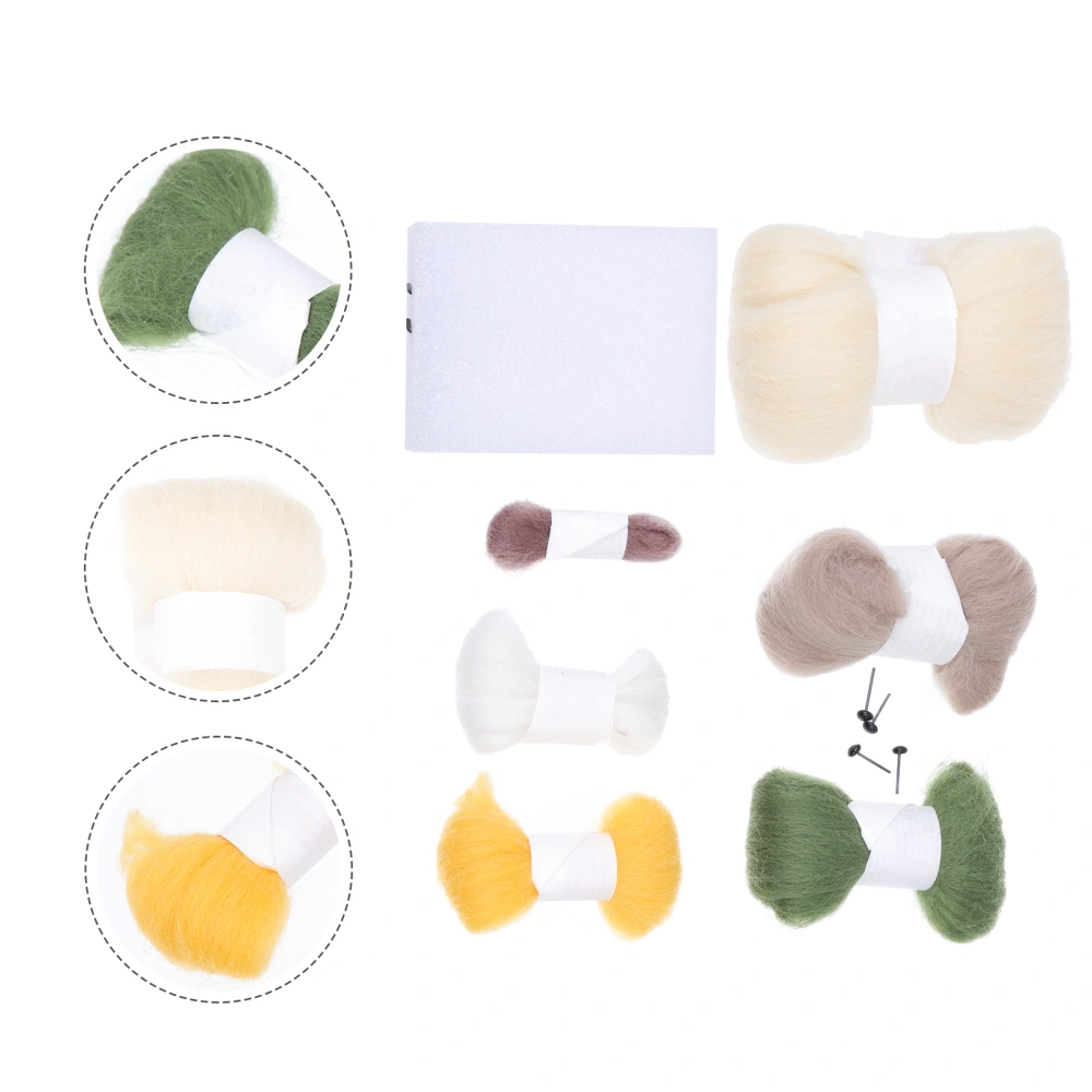 1 Set of Needle Felting Kits DIY Wool Felting Kits Desktop Bonsai Needlework Accessories