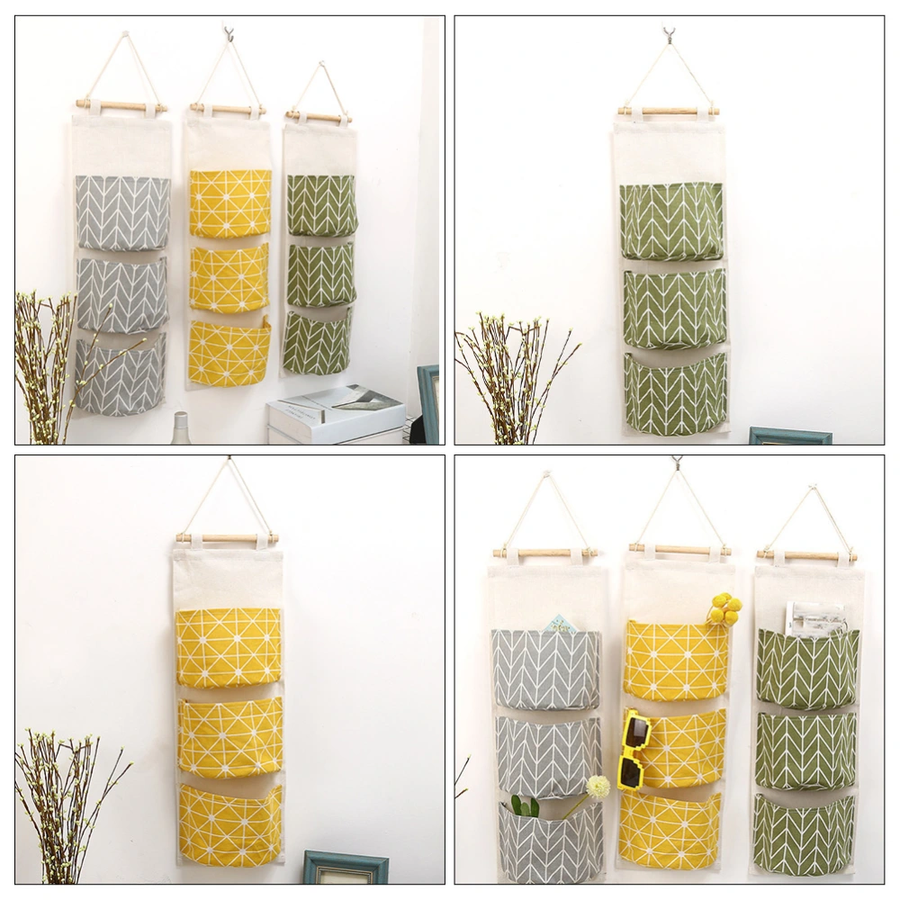 2pcs Closet Hanging Pouches Multi-function Bags Household Hanging Pouches