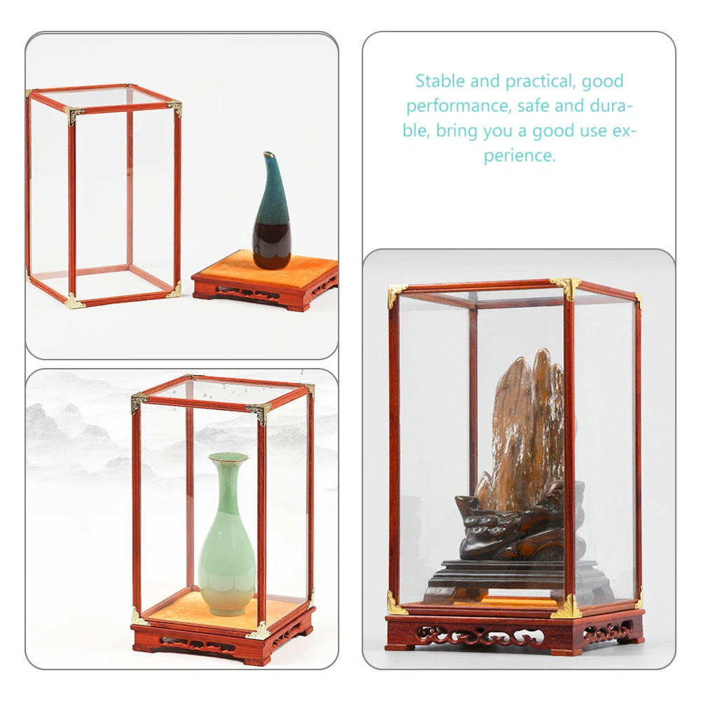 Multi-function Display Case Desktop Figurine Storage Case Buddha Protective Box