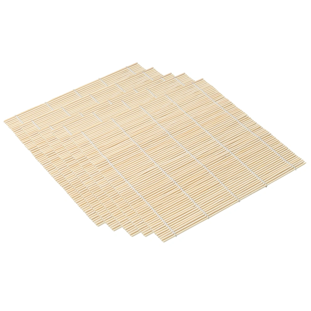 5pcs Bamboo Sushi Making Curtain Sushi Rolling Mat Sushi Making Tool for Home Restaurant