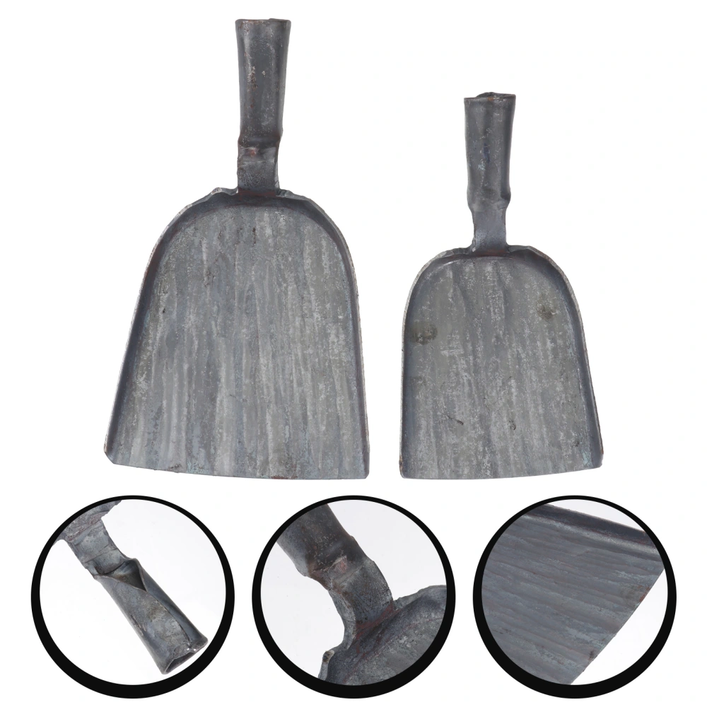 2pcs Ash Shovels BBQ Charcoal Ash Shovels Mini Dust Pan Kitchen Ash Shovels