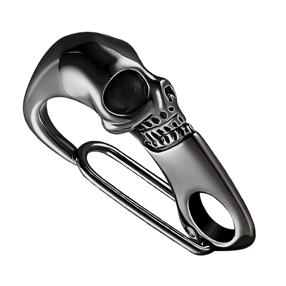 Skull Carabiner Stainless Steel Punk Style Skull Key Chain Dress up Accessories