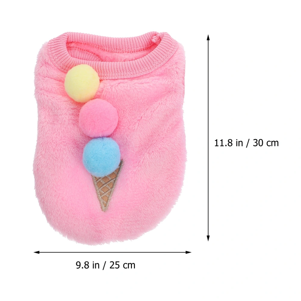 1pc Pet Vest Adorable Pet Dog Clothes Pet Costume Pet Dog Warm Clothes