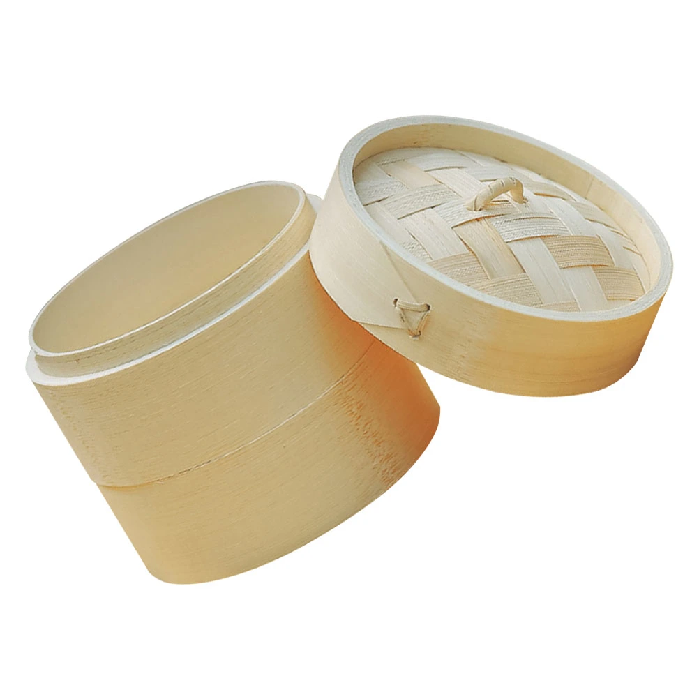 1 Set Food Bamboo Steamer Multi-use Steamer Bamboo Buns Steamer with Lid