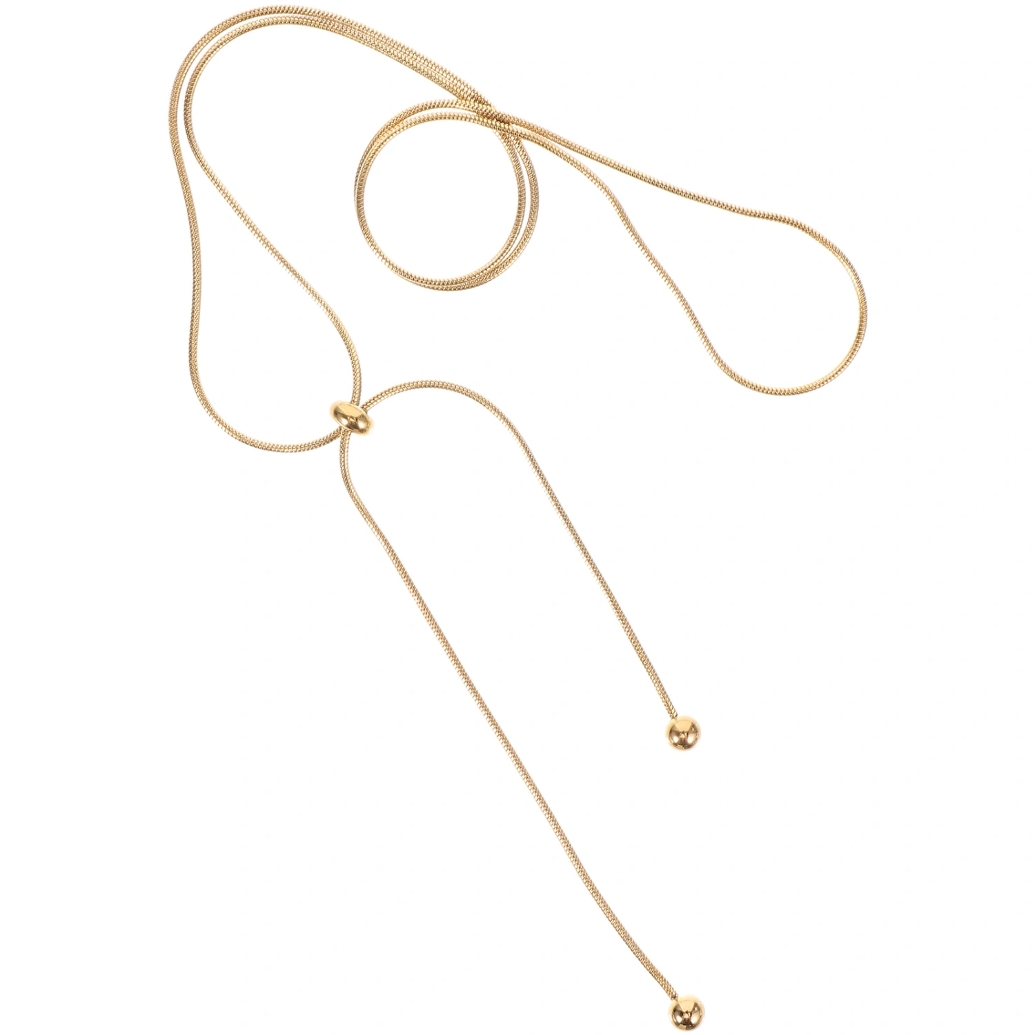 Adjustable Necklace Bead Necklace Decorative Necklace Lariat Necklace for Women