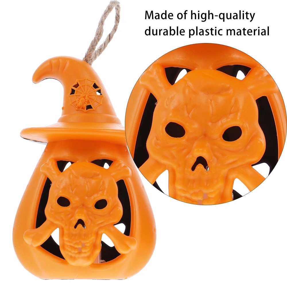 2Pcs Halloween Pumpkin Lamp Festival Hanging Light Adornment Luminous Light (Random Style)