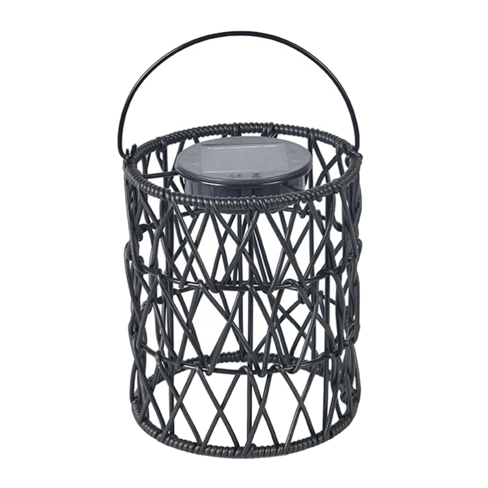 Outdoor Solar Light Rattan Woven Hanging Light Landscape Light for Garden Yard