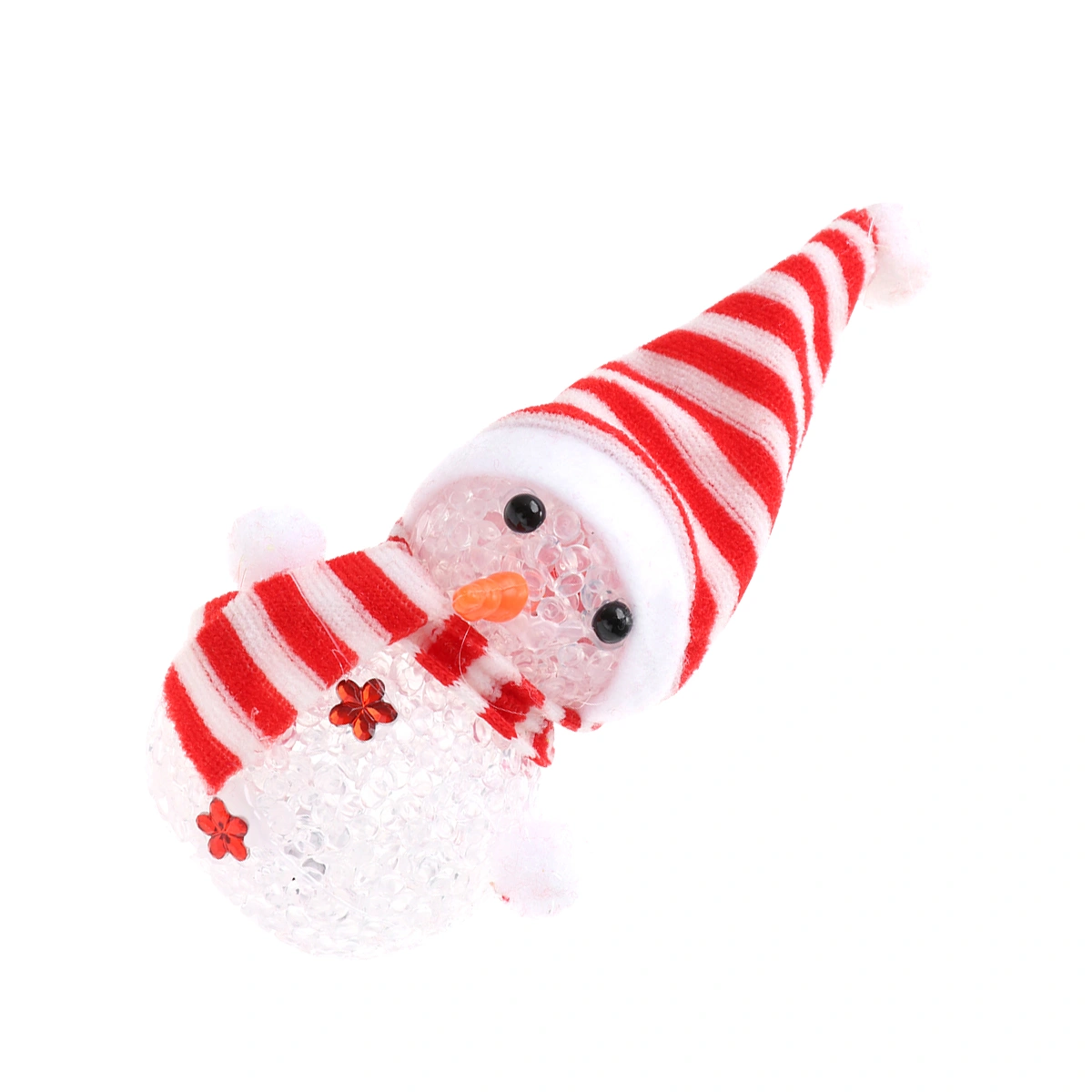 1PC Snowman Lamp Christmas Night Light LED Flash Light Bedside Lamp Decorative Desktop Light Random Pattern