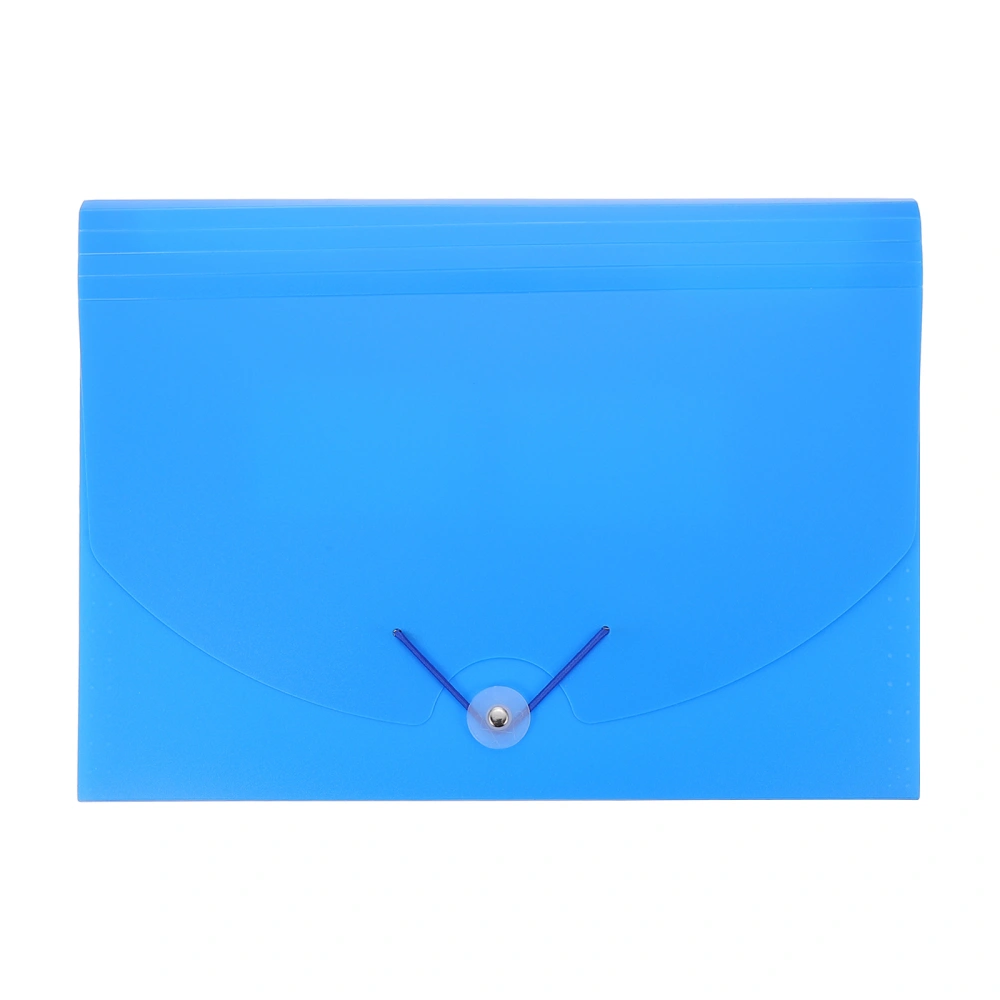 1Pc Office Information Folder Document Storage File Date File Packet (Blue)