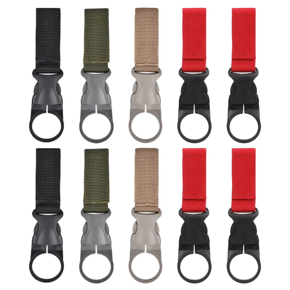 16pcs Outdoor Water Bottle Buckles Simple Backpack Hanger Hook Carabiners