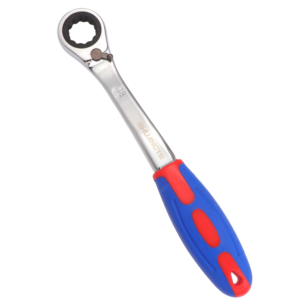 18MM Two-way Ratchet Quick-Release Easy to Use Tooth Round Head Ratchet Wrench