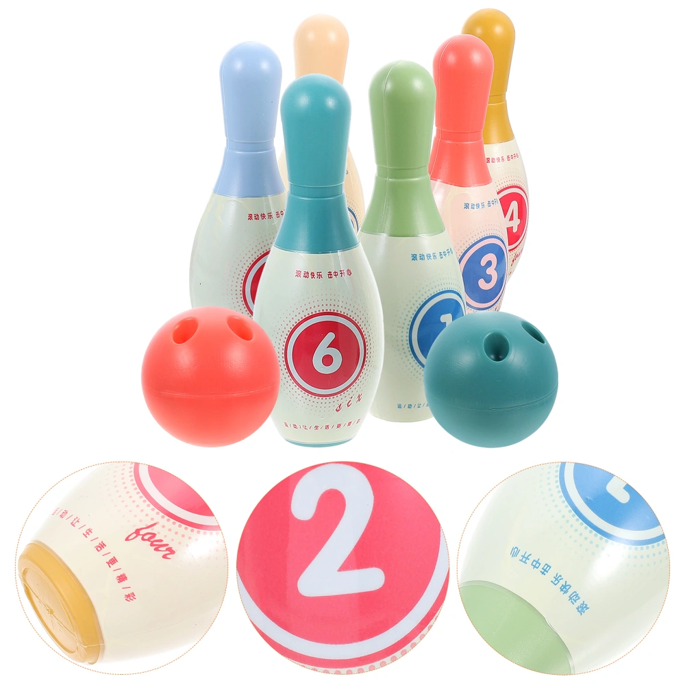 1 Set Kids Bowling Bottle Kids Bowling Sports Kit Parent-child Sports Toy Kids Bowling Kit