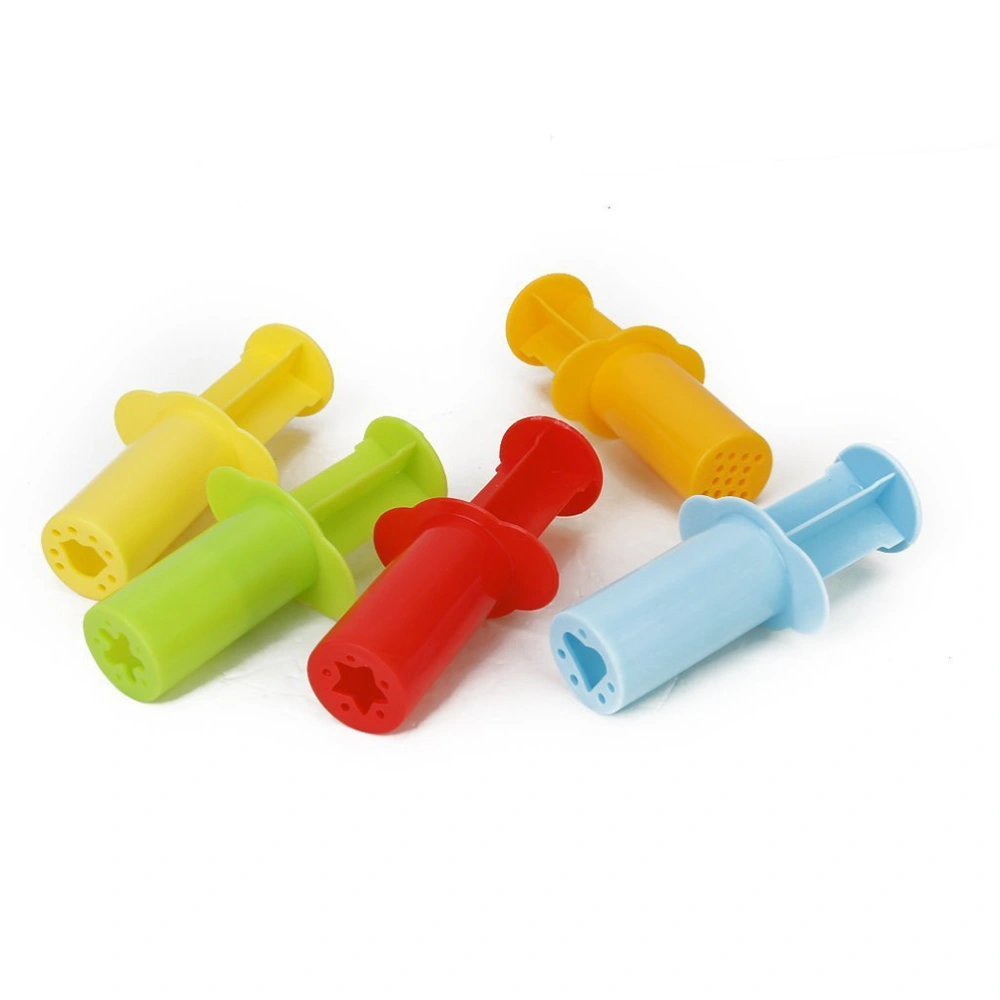 5pcs Plastic Extruding  Dough Plasticine Mold Crafting Tool Set