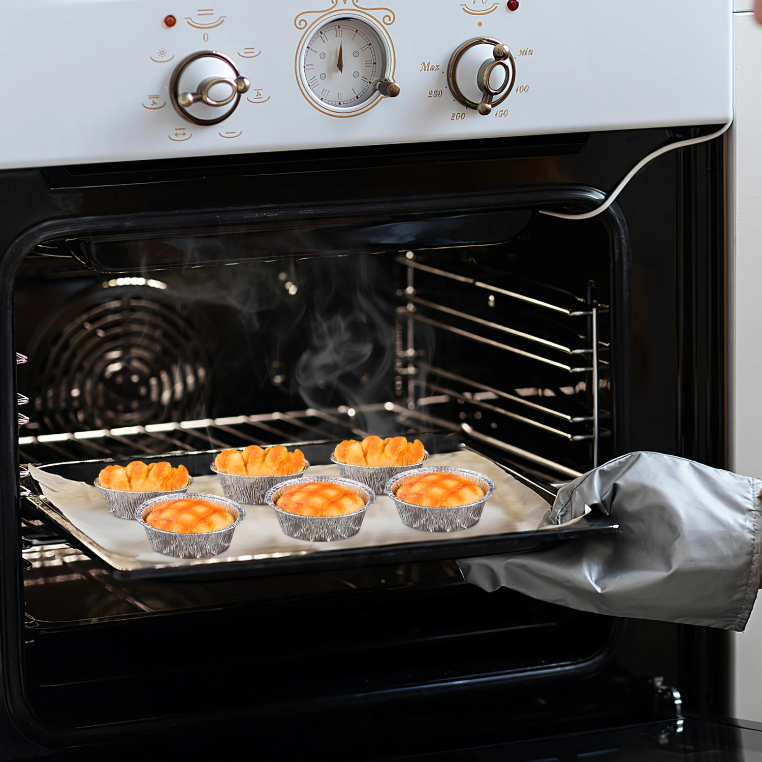 40Pcs Foil Pie Dishes Aluminum Foil Pie Pans Small Pie Tarts Pans Tin for Baking
