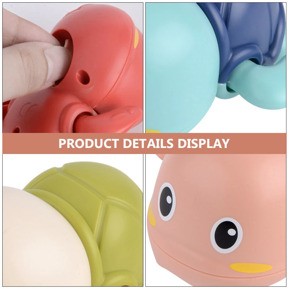 3pcs Bathing Tortoise Toy Kids Shower Toy Bath Toy Baby Taking Shower Plaything