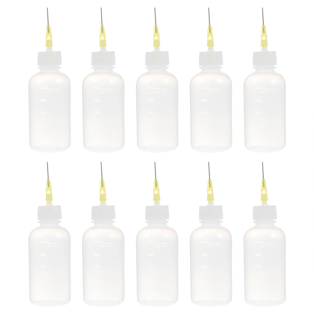 10pcs Needle Tip Glue Bottles Plastic Dropper Bottles Applicator Bottles