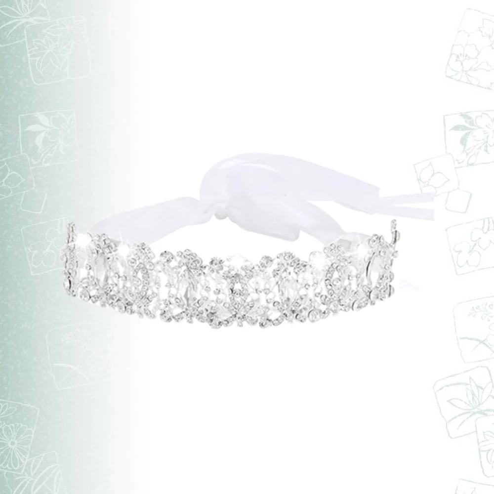 Stylish Bride Headdress Chic Wedding Hair Band Unique Headwear Wedding Dress Accessories for Ladies Female (Silver)