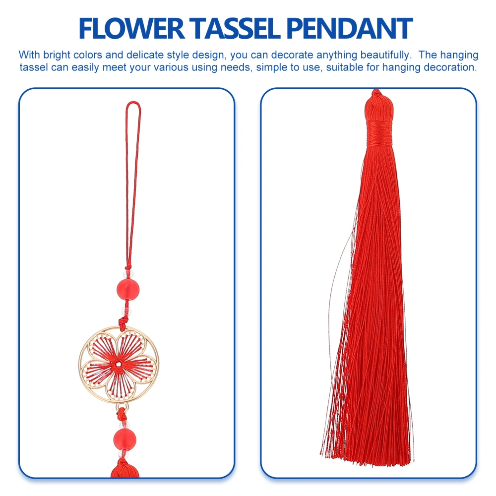 3pcs DIY Bookmark Tassels Fan Hanging Tassels Decorative Flower Tassel Pendant