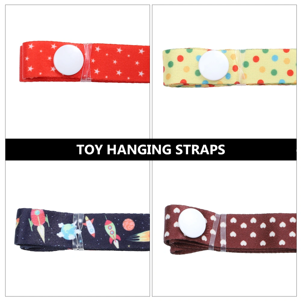 4Pcs Infant Toy Safety Straps Baby Toddler Bottle Toy Harness Strap for Stroller