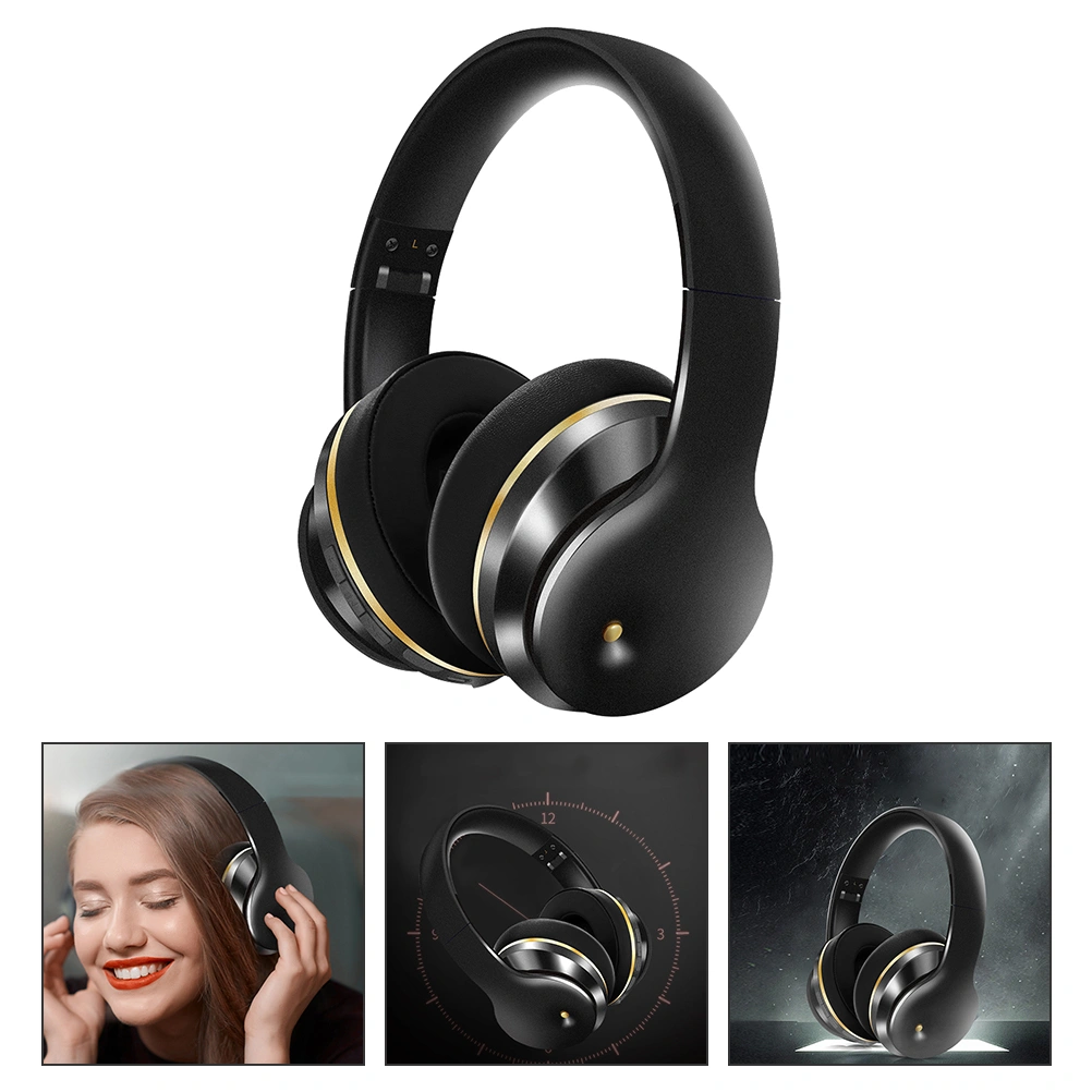 Wireless Gaming Headset AUX IN Portable Noise Cancelling Foldable Headphone